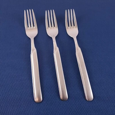 (3) Salad Forks JA Henckels SYNERGY 18/10 Stainless 6 7/8" Glossy w/Frost Handle - Image 1 of 4