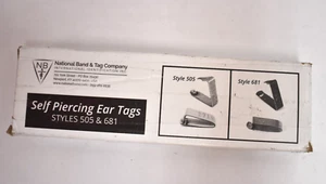 National Band & Tag Company Self Piercing Ear Tags Styles 505/681 A8501 To A8600 - Picture 1 of 5