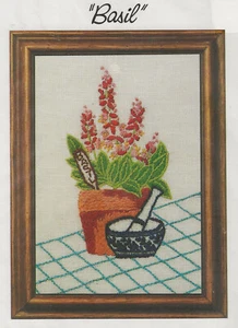 Unused WonderArt Stitchery Kit Basil 5” x 7” #5111 Embroidery Needlecraft - Picture 1 of 3
