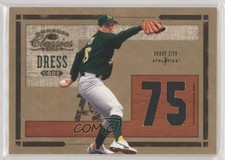2004 Donruss Classics Dress Code Jersey Number Game-Worn /100 Barry Zito #DC-19