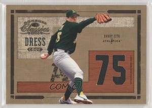 2004 Donruss Classics Dress Code Jersey Number Game-Worn /100 Barry Zito #DC-19
