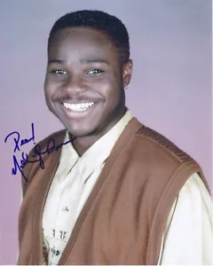 Fotografía firmada autografiada de Malcolm-Jamal Warner 8x10 The Cosby Show Theo - Imagen 1 de 1
