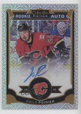 2015-16 O-Pee-Chee Platinum Traxx /125 Emile Poirier #184 Rookie Auto RC