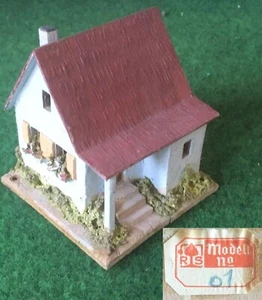 HAUS  H0, Modell Nr. 01  "hellblau" von RS SPITALER  aus den frühen 50er Jahren - Picture 1 of 4