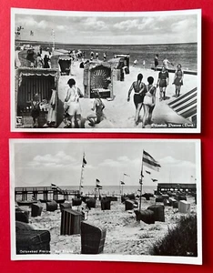 2 x Foto AK Ostseebad PREROW 1937/39 Strand Strandleben Typen Bademode  ( 154232 - Bild 1 von 2