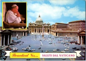 Blessed are You Greetings from the Vatican Pope John Paul II Postcard 4x6 - Picture 1 of 2