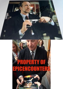 RARE REAL ALAN RICKMAN SIGNED DIE HARD 8X10 PHOTO EXACT PROOF +COA HARRY POTTER - Picture 1 of 3