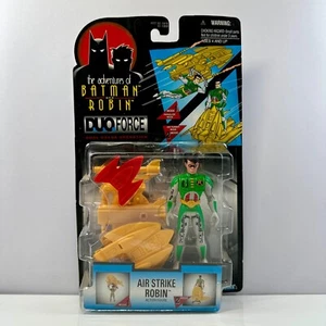 Vintage 1996 Kenner Adventures of Batman Robin Duo Force AIR STRIKE ROBIN MOC - Picture 1 of 7