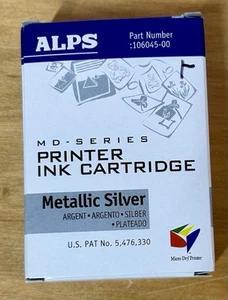 ALPS MD-Series METALLIC SILVER INK Cartridge 106045-00 - Picture 1 of 2