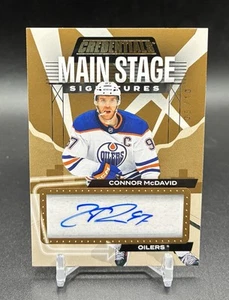 2023-24 Upper Deck Credentials CONNOR MCDAVID AUTO MAIN STAGE GOLD /10 SSP ! - Picture 1 of 6