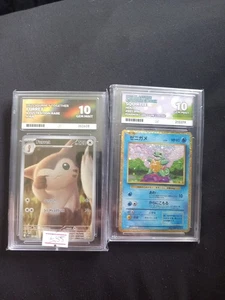 Pokemon ACE 10 Graded Slabs Squirtle And Furret Mint - Picture 1 of 1