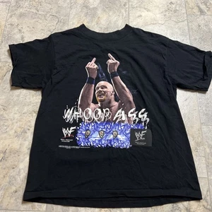 VTG Stone Cold Steve Austin Tee Shirt sz L WWE WWF Wrestling 1998 Whoop Ass - Picture 1 of 4