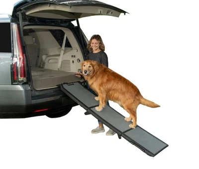 Pet Gear Tri-Fold Ramp 71 Inch Long Extra Wide Portable Pet Ramp for Dogs/Cat... - Image 1 of 4
