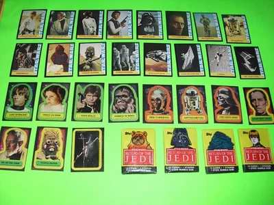 1977 Star Wars Wonder Bread Card Set 1-16 + Topps Series 1 Sticker 1-11 most NM - Image 1 of 4