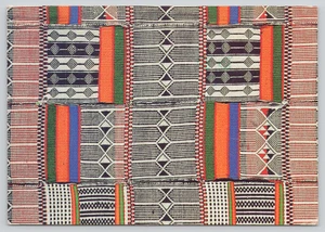 Postkarte Webstoff Textilkunst aus Niger - Vorteile UNICEF - Bild 1 von 2