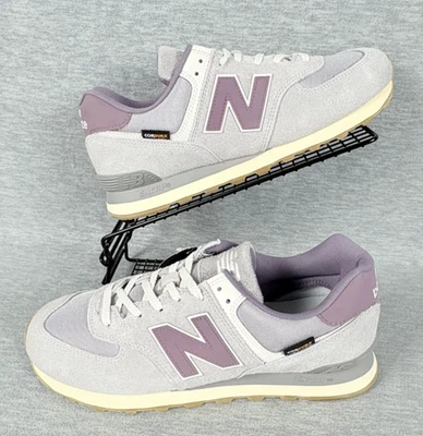 Новый баланс 574 образ жизни кроссовок женщин 12,5 D серый фиолетовый повседневный замши - Изображение 1 из 4