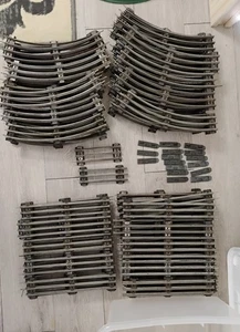 Vintage 3-Rail O Gauge Train Track Huge Lot of About 114 Pieces!! - Picture 1 of 4