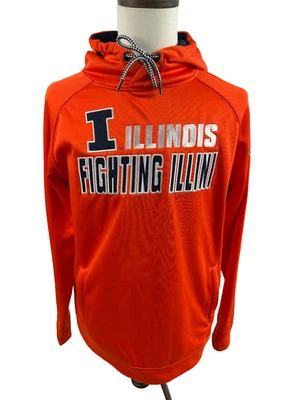 Colosseum University Illinois Fighting Illini Sudadera con Capucha Para Hombre Grande Foto 1 de 4