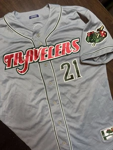 LCBL Travelers Baseball Jersey AL Gray Garb Athletics Turtle Mascot Game Used - Picture 1 of 9