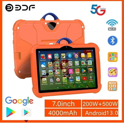 2025 Kids Tablet 7 Inch, Android, 4GB+64GB Storage, Bundle, WIFI, Free Case NEW - Image 1 of 4