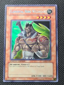 Yu-Gi-Oh! Elemental HERO Wildheart EHC2-EN003 Limited Secret Rare NM - Picture 1 of 3
