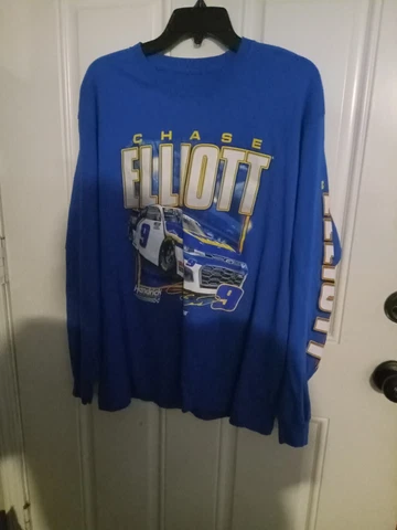 NASCAR Chase Elliott #9 T-Shirt Long Sleeve Blue Hendrick Motorsports Size L Cover