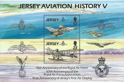 1993 Jersey Sg MS624 Aviation History (5th series) Mini Sheet MNH - Image 1 of 2
