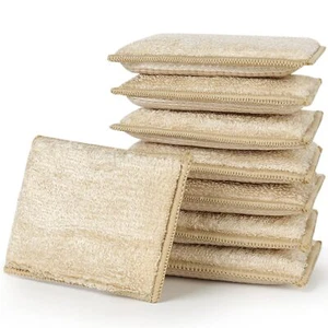 Bamboo Natural Absorbent Sponges Kitchen Cleaning Sponges Reusable Dish Washi... - Picture 1 of 9