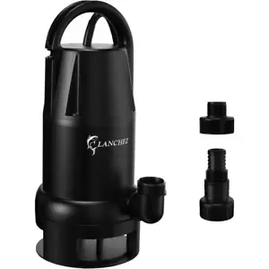 Lanchez 1/2HP Pompa Utilitaria Automatica 2394GPH Pompa Acqua Sommersa 115V - Foto 1 di 22