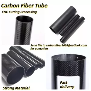 Carbon Fiber Tube Pipe Duct Cannulation Custom Cut process Service Drone Arms - Picture 1 of 10