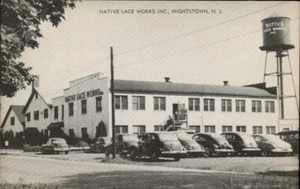 Hightstown,NJ Native Lace Works Inc. Mercer County New Jersey Postcard - Picture 1 of 2