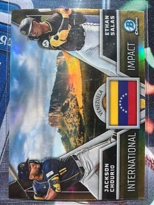 2024 Bowman Chrome Jackson Chourio & Ethan Salas International Impact Venezuela - Picture 1 of 2