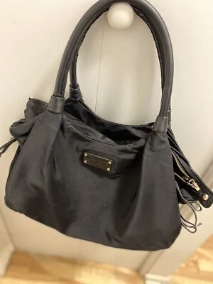 Kate Spade Slouching Nylon Leather Trim Shoulder Handbag MEDIUM - Image 1 of 4