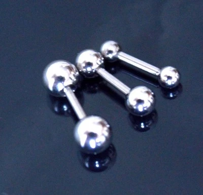4mm - 20mm 16g Short Straight Bar Nipple Piercing Helix Tragus Earring Barbell - Image 1 of 4