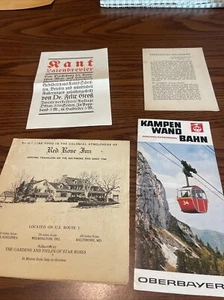 Red Rose Inn Vintage Promotional Pamphlet Kampen Wand Bahn Rant Laienbrevier - Picture 1 of 13