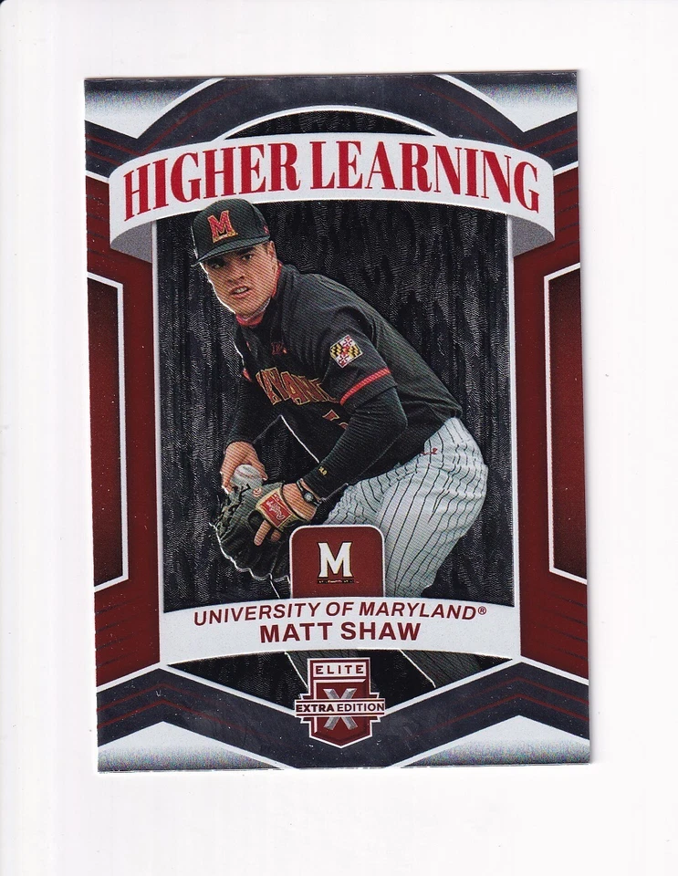 2023 PANINI ELITE EXTRA EDITION HIGHER LEARNING MATT SHAW (X) - Image 1 of 1