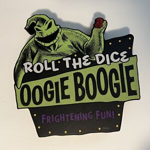 Nightmare Before Christmas Oogie Boogie Halloween Plaque Wooden Sign Decor New