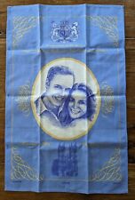 NEW Prince William Kate Middleton 2011 Wedding Souvenir Tea Towel London Blue