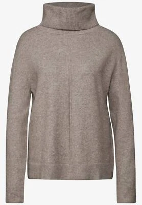 Street One Easy Roll Neck Sweater Beige - Taglia 38 Abbigliamento Donna - Imagen 1 de 2