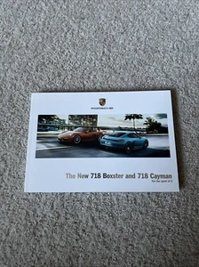 2016 PORSCHE 718 BOXSTER and 718 CAYMAN 136-page Original Sales Brochure - Picture 1 of 2