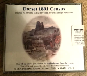 dorset census 1861 3 CD set covers the whole county - Afbeelding 1 van 3