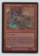1999 Magic: The Gathering - Mercadian Masques Foil Lightning Hounds #201 00eu