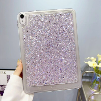 Glitter Clear Case Hard Proetct Cover For iPad 10th 9th 8th Air 5/4 Pro 11 Mini6 - Image 1 of 4