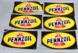 10 pack PENNZOIL - Original Vintage 90s Racing Decal/Sticker - 9 in x 5 in size - Foto 1 di 6