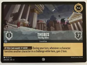 Disney Lorcana Ursula’s Return Thebes The Big Olive 204/204 casi nuevo - Imagen 1 de 3