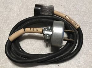 Vtg Hubbell 2-pin Plug 6150-642-4915 W/HH Fem 2Slot Recep Connect To 300v Cable