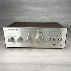 Vintage Realistic Sa-102 Integrated Stereo Amplifier Model 31-1963