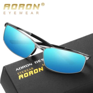 HD Polarized Photochromic Sunglasses Men Driving Aluminium Chameleon Sun Glasses - Picture 1 of 17