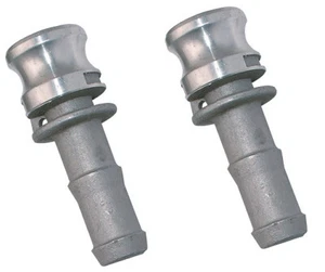 (2 Pack Ships Fast) 3/4" Type E Aluminum Camlock Male Adapter x Hose Barb Shank - Picture 1 of 3