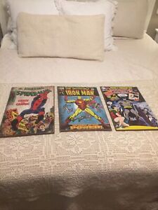 Vintage Comics, Amazing Spider-Man, Batman, Ironman, Marvel Comics DC Comics